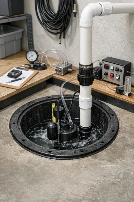 Whole-Home Surge Protection in Gastonia, NC 2 Roland Black Heating, Cooling, Plumbing & Generators - sump pump 2