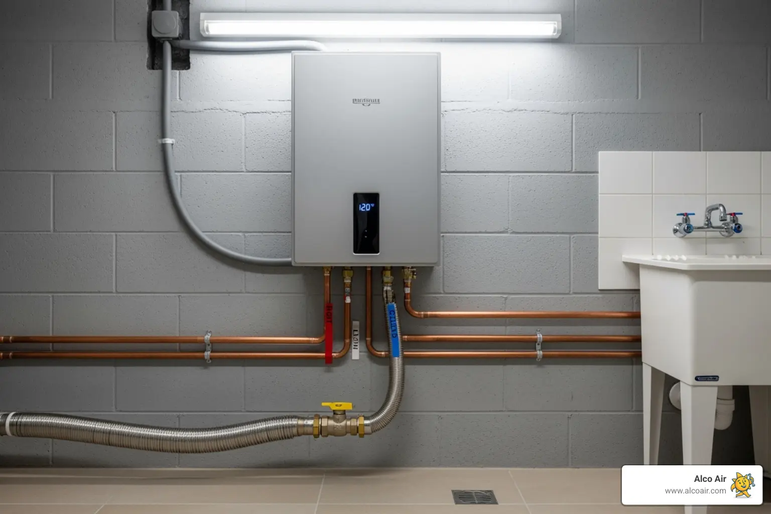 Sewer Services 2 Roland Black Heating, Cooling, Plumbing & Generators - tankless heater